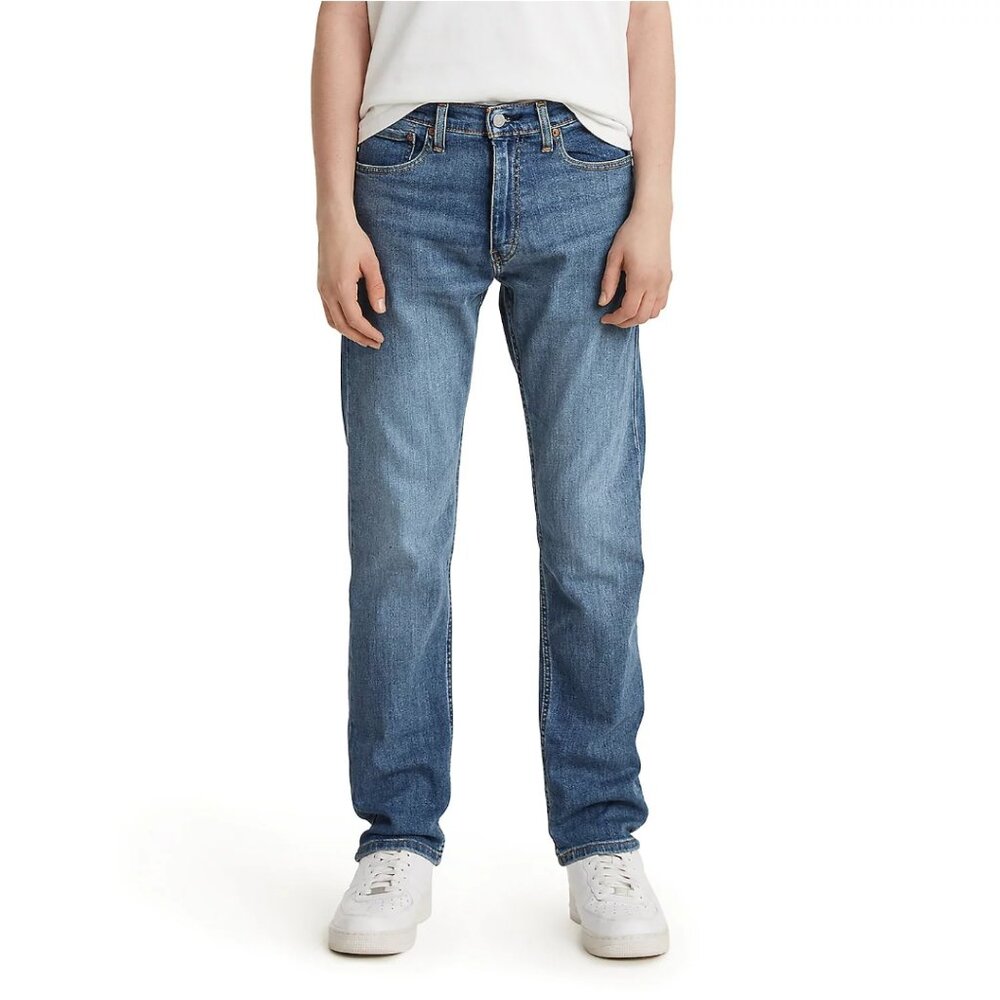 LEVI'S 559 RELAXED STRAIGHT JEANS-MEN'S- BLUE DENIM STRETCH- SIZE 38 X 30